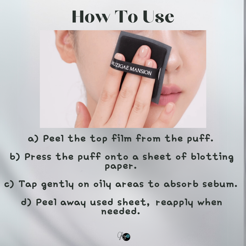MUZIGAE MANSION Mirror Oil Paper 70 Sheets β Korean Charcoal-Infused Blotting Sheets with Built-in Mirror and Puff for Easy Oil Control, Shine-Free Skin & Flawless Makeup Touch-Ups β Compact, Eco-Friendly, Travel-Ready Skincare Must-Have