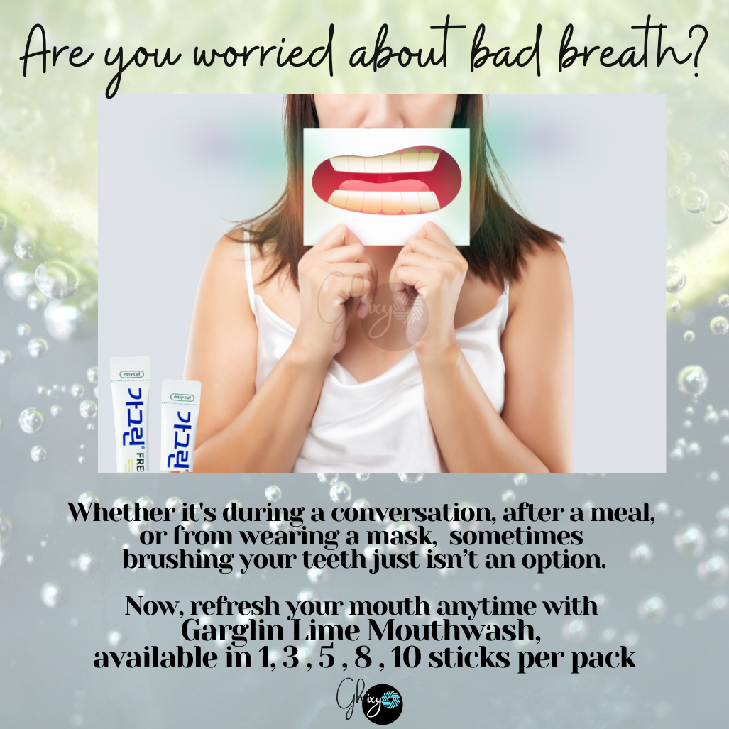 GARGLIN: Korea's #1 Refreshing Fresh Lime Portable Mouthwash Stick (10ml X 8ea) ā Freshen Your Breath Instantly, Anytime Anywhere; Fight Plaque for a Dazzling Smile!