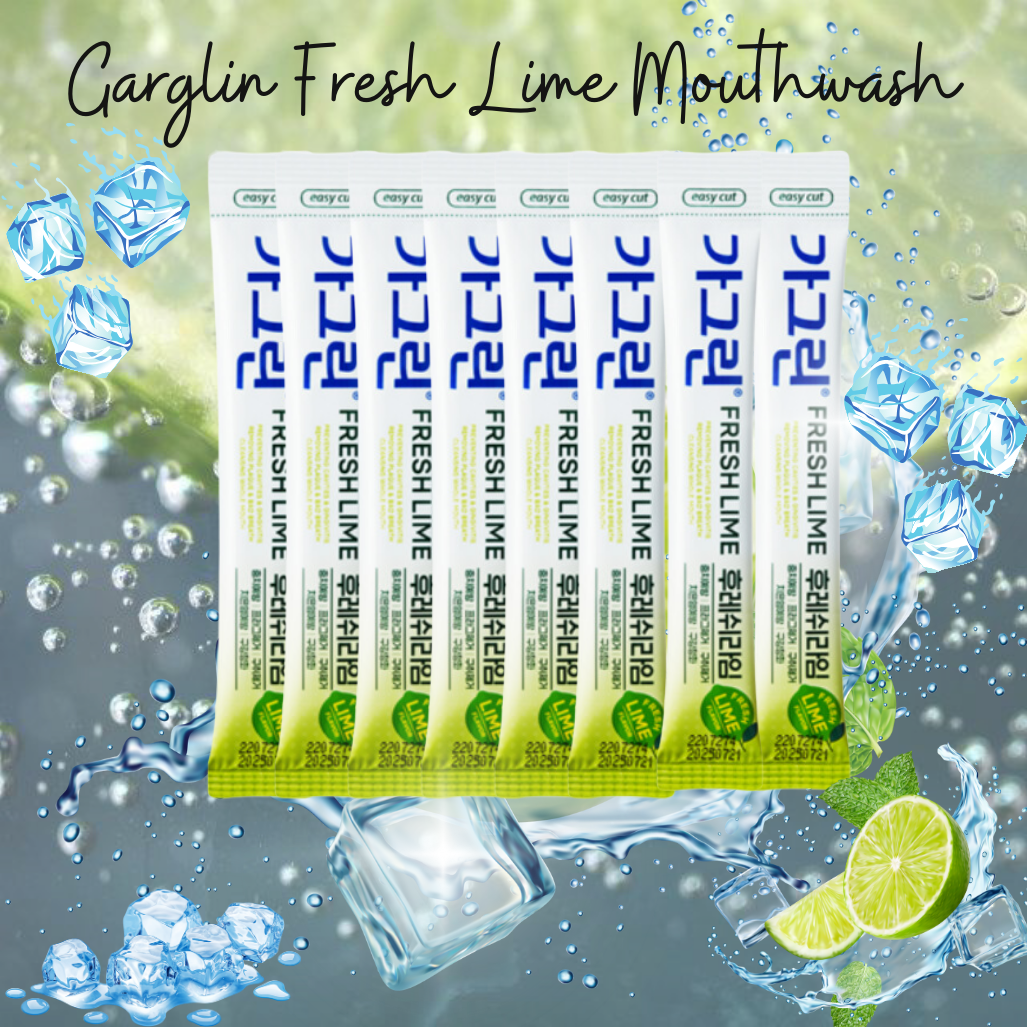 GARGLIN: Korea's #1 Refreshing Fresh Lime Portable Mouthwash Stick (10ml X 8ea) ā Freshen Your Breath Instantly, Anytime Anywhere; Fight Plaque for a Dazzling Smile!