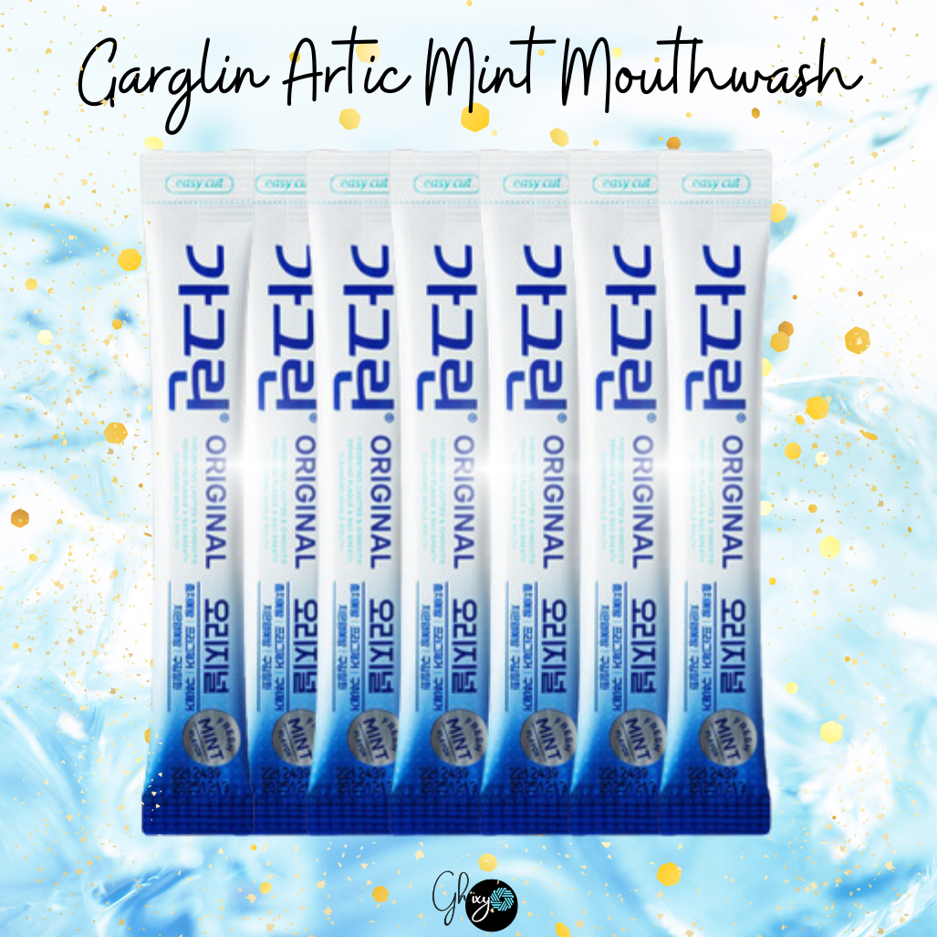 GARGLIN: Korea's #1 Refreshing Artic Mint Portable Mouthwash Stick (10ml X 8ea) - Instantly Banish Bad Breath & Eliminate Plaque for a Fresh Smile!