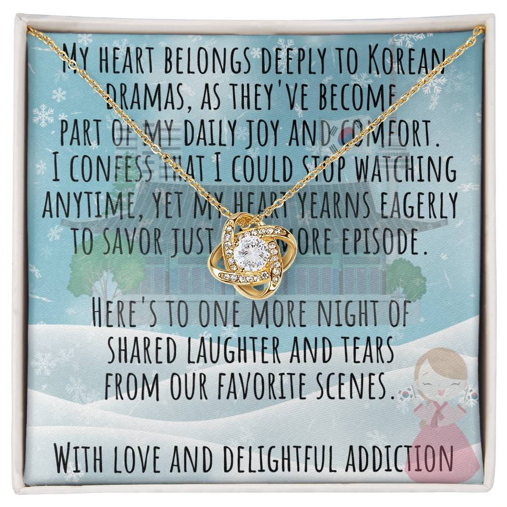 Korean Personalized Wife Necklace from Husband – Custom Korean Drama Christmas Jewelry for K-Drama Lovers, Unique Gift for Korean Enthusiasts, Heartfelt Mum Necklace from Daughter, Funny Custom Necklace for Friend