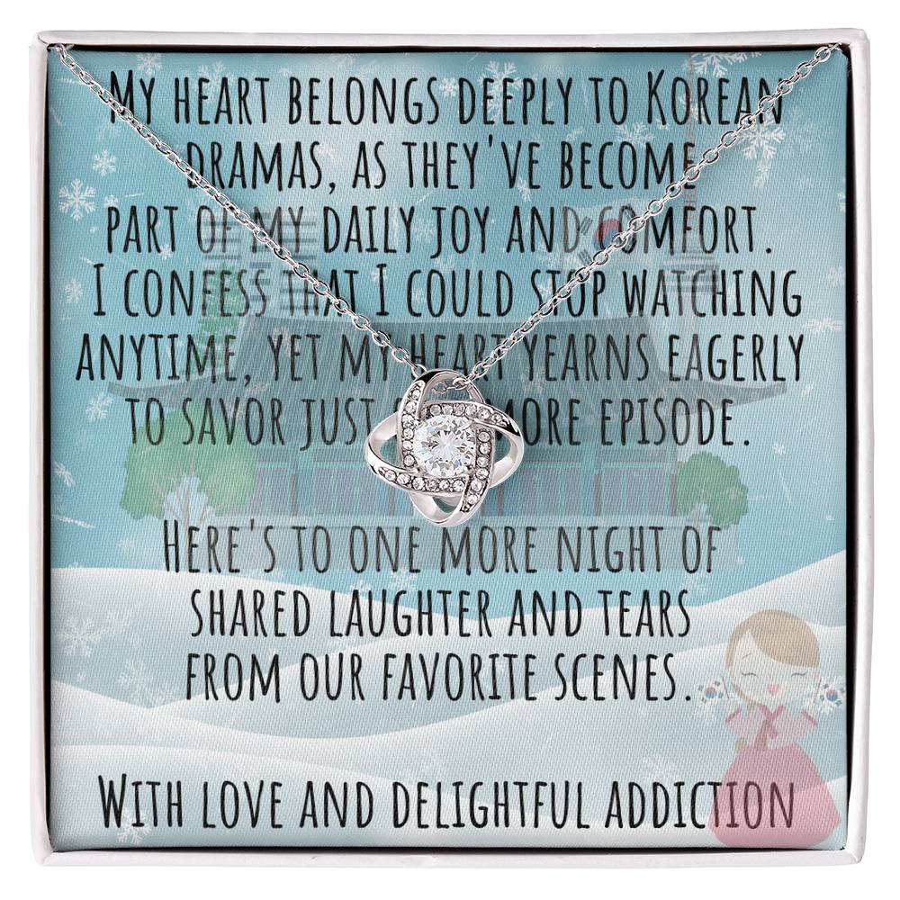 Korean Personalized Wife Necklace from Husband – Custom Korean Drama Christmas Jewelry for K-Drama Lovers, Unique Gift for Korean Enthusiasts, Heartfelt Mum Necklace from Daughter, Funny Custom Necklace for Friend