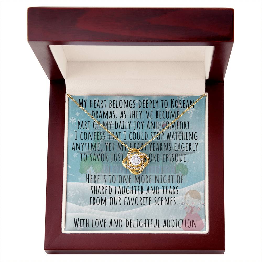 Korean Personalized Wife Necklace from Husband – Custom Korean Drama Christmas Jewelry for K-Drama Lovers, Unique Gift for Korean Enthusiasts, Heartfelt Mum Necklace from Daughter, Funny Custom Necklace for Friend
