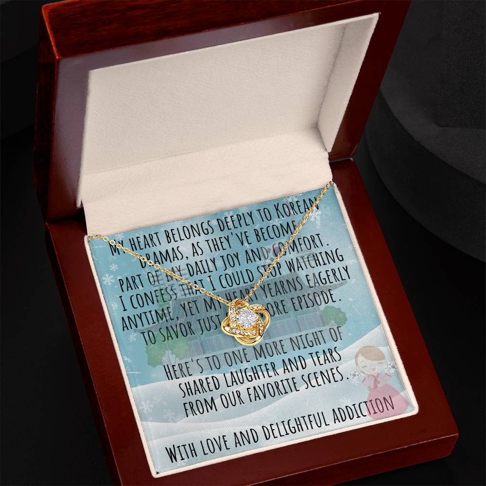 Korean Personalized Wife Necklace from Husband – Custom Korean Drama Christmas Jewelry for K-Drama Lovers, Unique Gift for Korean Enthusiasts, Heartfelt Mum Necklace from Daughter, Funny Custom Necklace for Friend