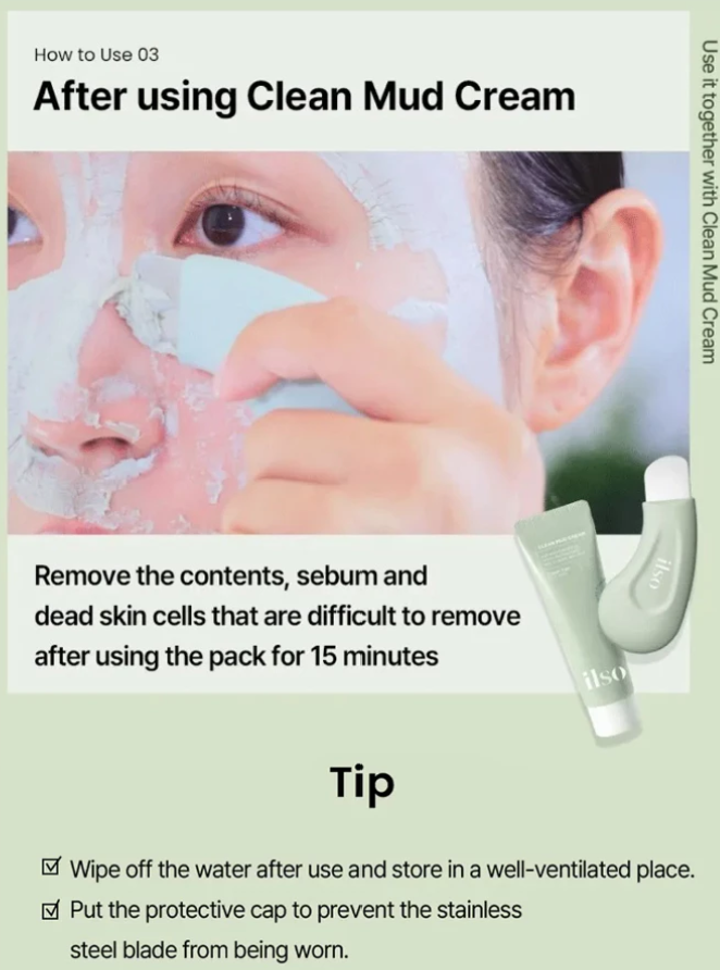 ilso Deep Clean Master Blackhead & Impurity Remover Tool – Effortlessly Eliminate Blackheads, Dead Skin Cells, Sebum & Impurities for Smooth, Clear Skin | Compatible with Nose Packs, Wash-Off Packs & More for Deep Cleansing